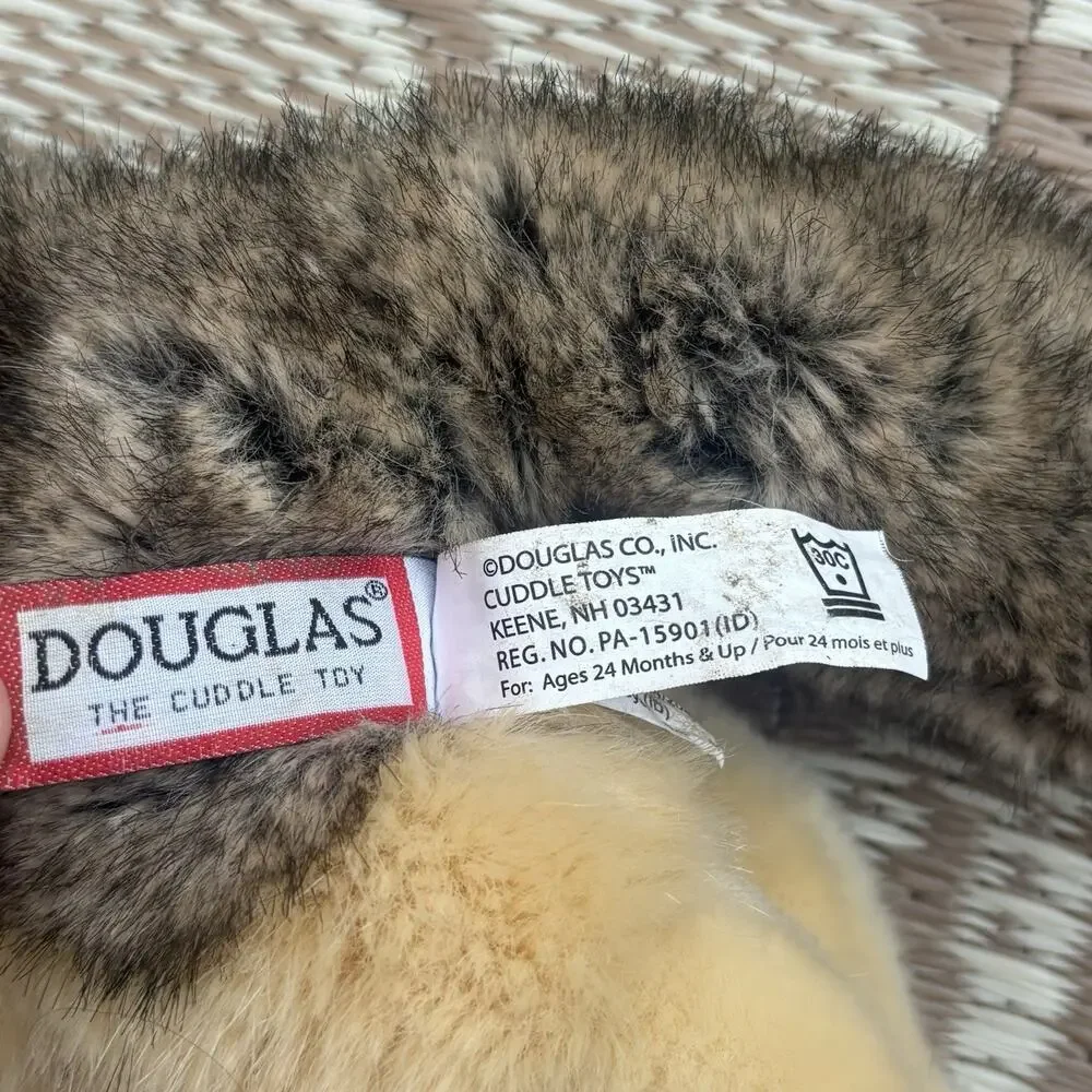 Douglas Cuddle Toy Alder Dlux Wolf Realistic Plush Stuffed Animal #1895 Retired